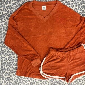 PINK Victoria's Secret Orange Lounge Set